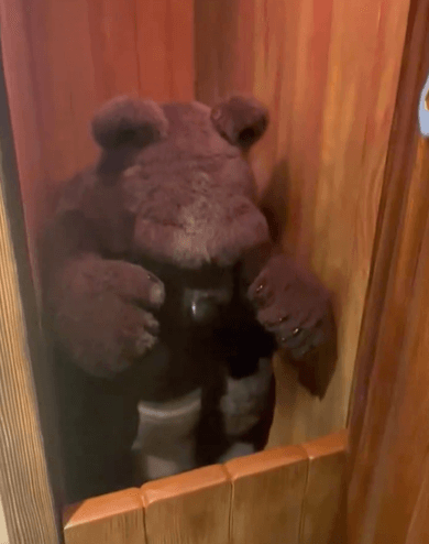 1Fフェアリーランドの男子トイレにあるクマのオブジェクト画像