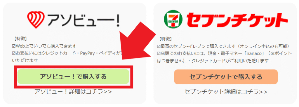 スカイツリーサイトの購入方法選択画像